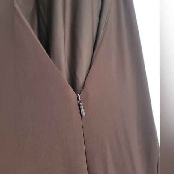 Leena Mac Duggal 26518 High-neck Chocolate Gown Size 4 - Picture 6 of 11